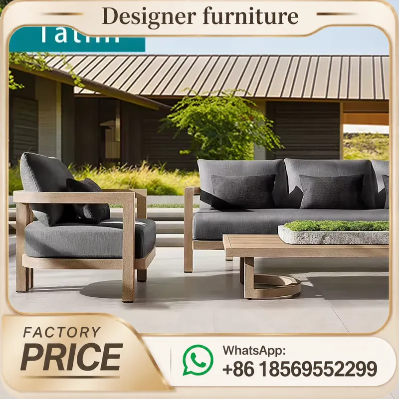 Outdoor Furniture Teak - Tik Ağacı Kanepe Takımı Su Geçirmez