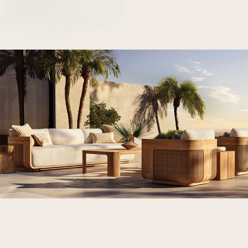 Outdoor Furniture Teak - Yüzme Havuzu Bahçe Restoran Parkı Daire