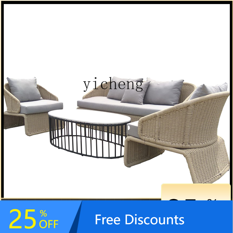 Outdoor Furniture Hotel - LYY Açık Hava Avlu Rattan Kanepe
