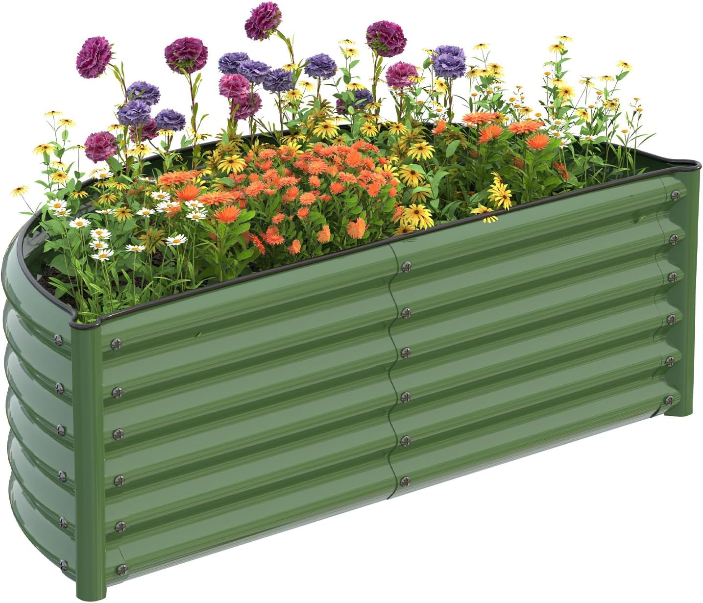 Planter Raised Metal - Galvanizli Yükseltilmiş Bahçe Yatağı Dış Mekan,