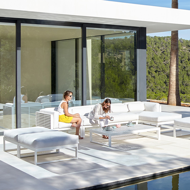 Outdoor Furniture Hotel - Dış mekan kanepe kombinasyonu alüminyum alaşımlı