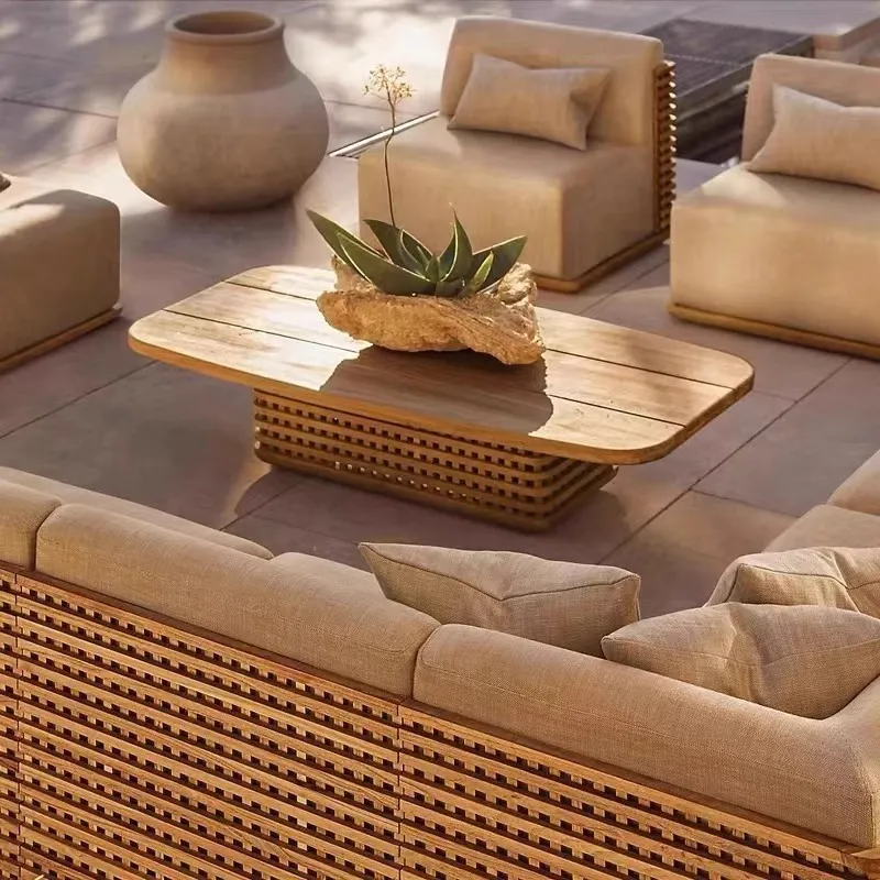 Outdoor Furniture Teak - Dış Mekan Tik Ahşap Kanepe Takımı