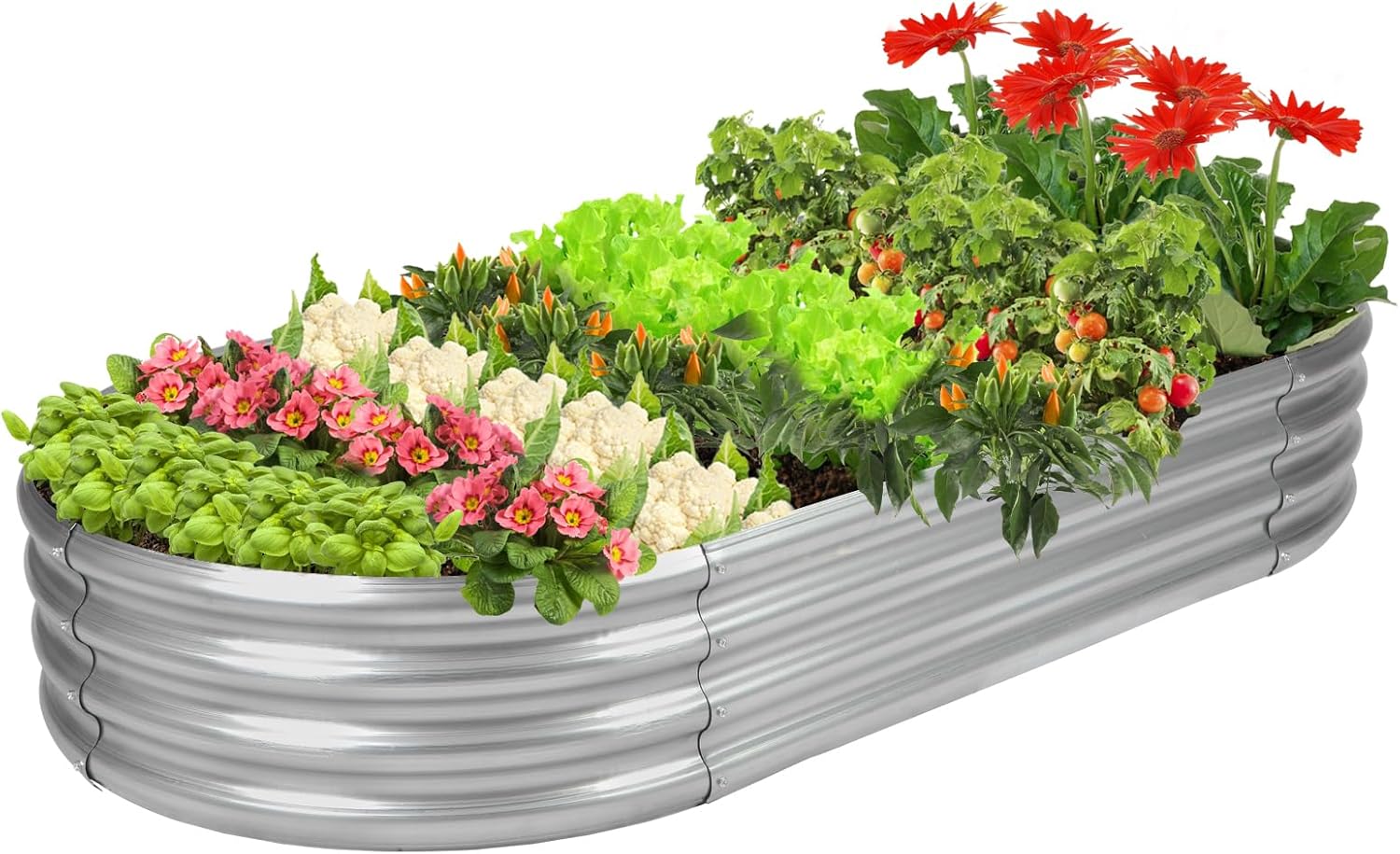 Planter Raised Metal - GRS Sertifikalı Galvanizli Dikim Kutusu, 6,5