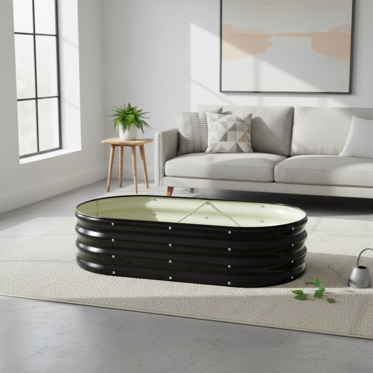 Oval Metal Yükseltilmiş Bahçe  - Planter Raised Metal incelemesi ve fiyatı