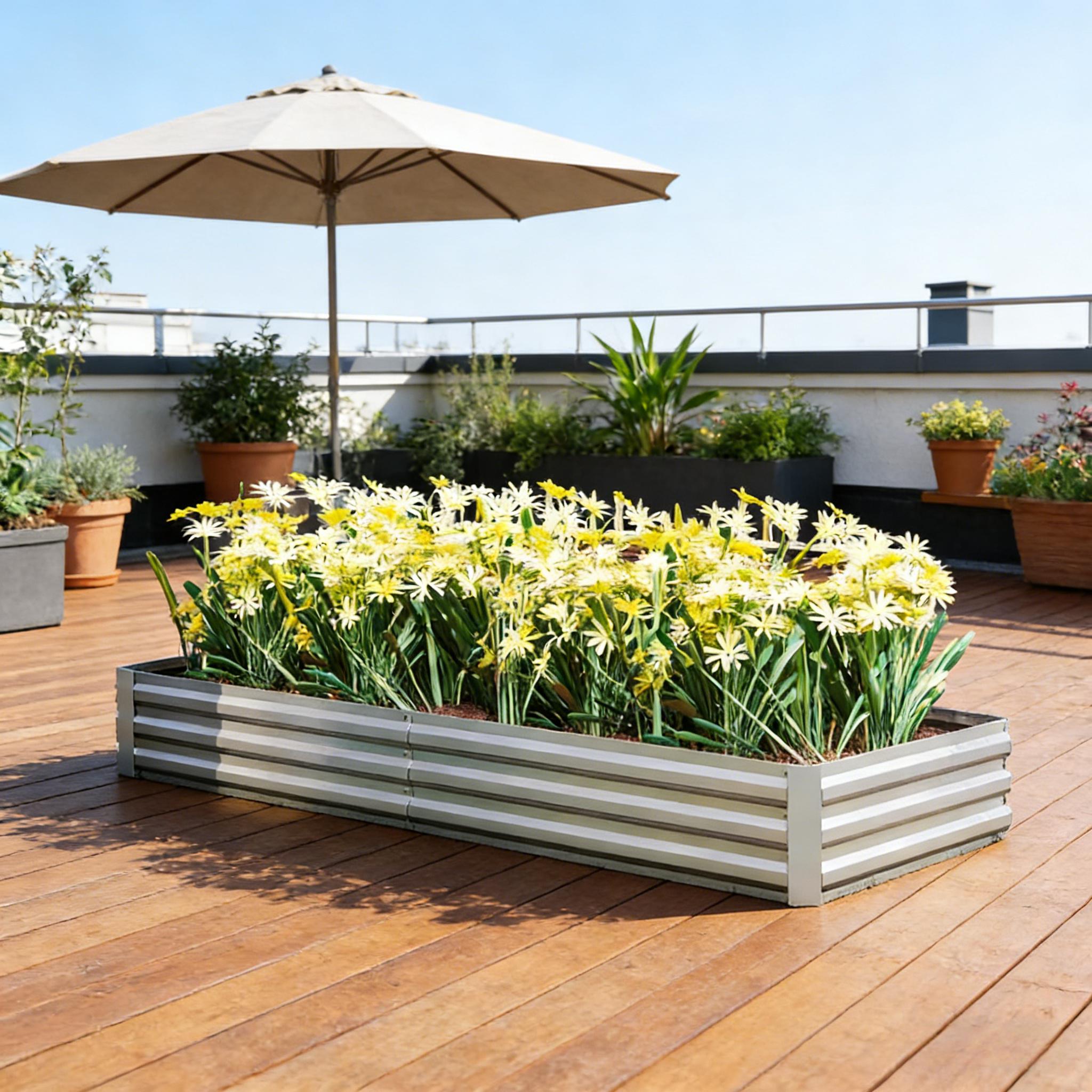 Çiçeklik, Bitki Saksısı, Bahçe - Planter Raised Metal incelemesi ve fiyatı