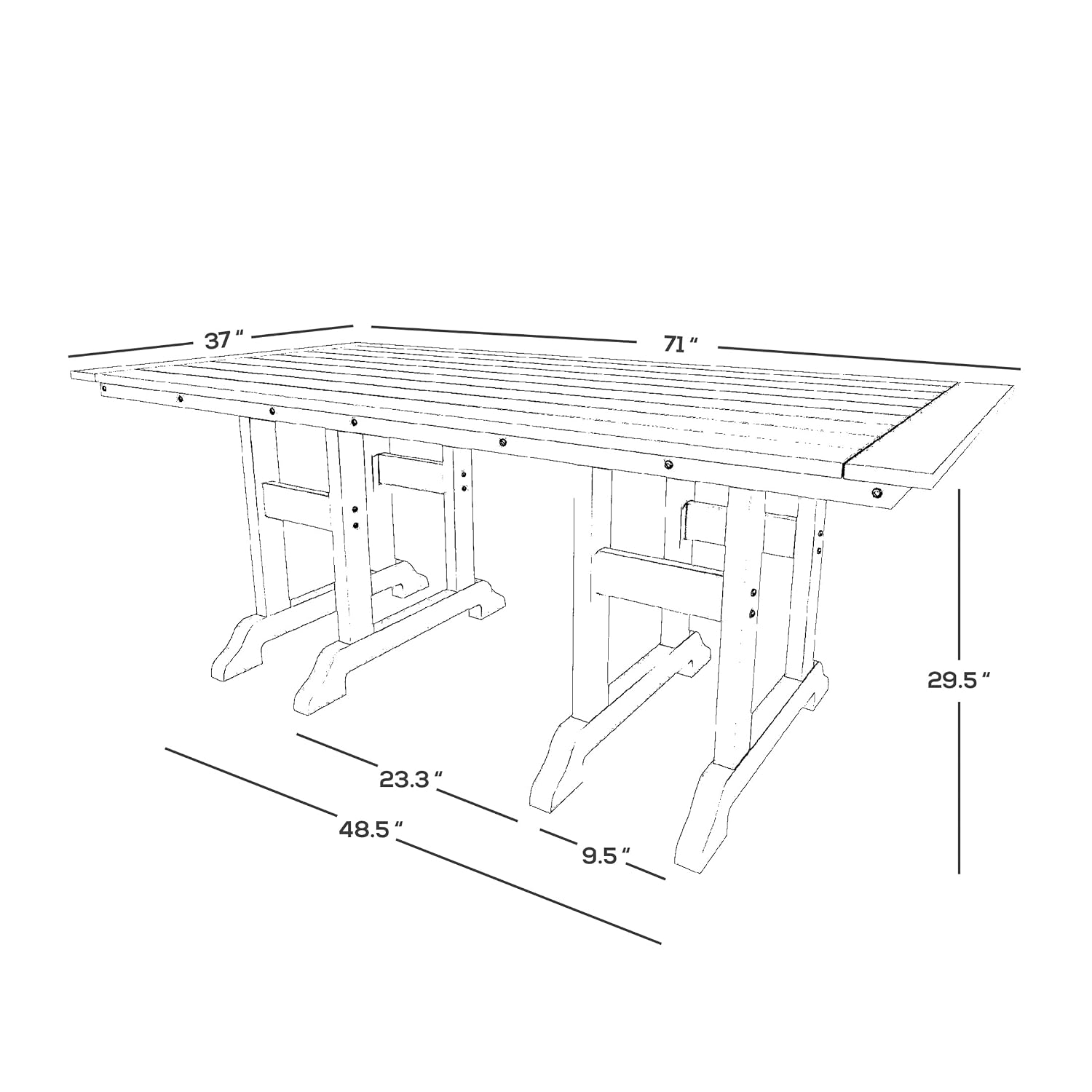 71 inç Açık Alan Yemek Masası  - Outdoor Furniture Teak incelemesi ve fiyatı