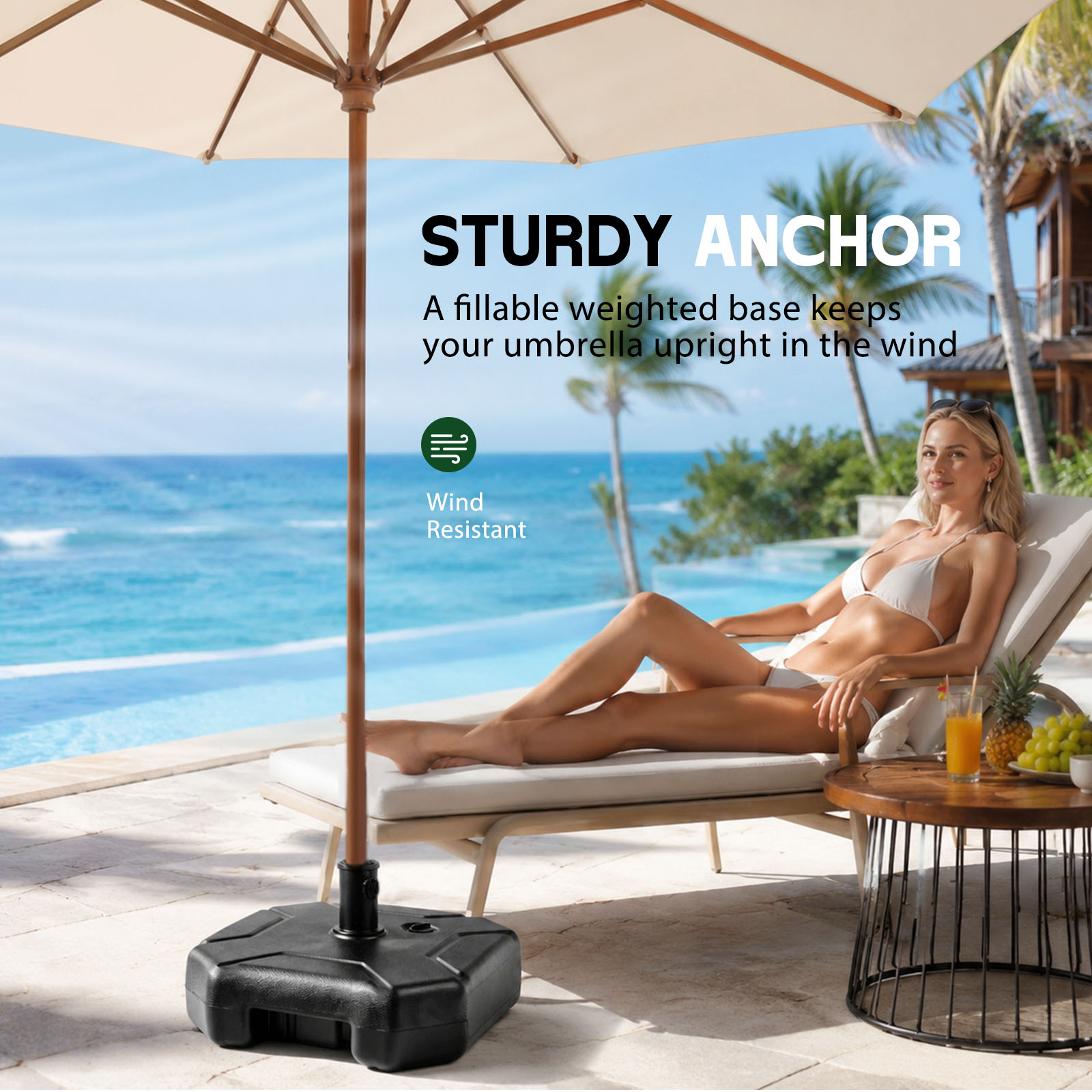 Doldurulabilir Bahçe Şemsiyesi - Outdoor Furniture Teak incelemesi ve fiyatı