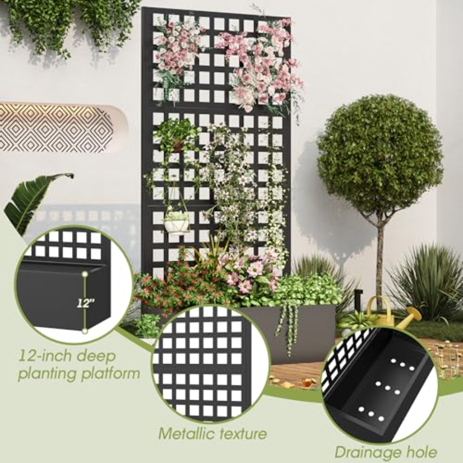 Metal Sera Panjurlu Saksı, Yük - Planter Raised Metal incelemesi ve fiyatı