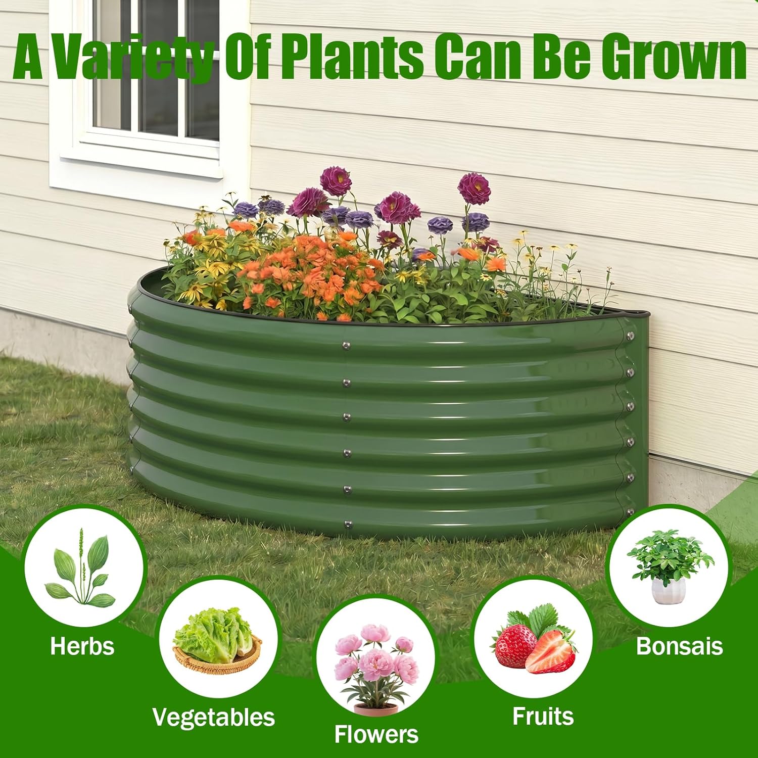Galvanizli Yükseltilmiş Bahçe  - Planter Raised Metal incelemesi ve fiyatı