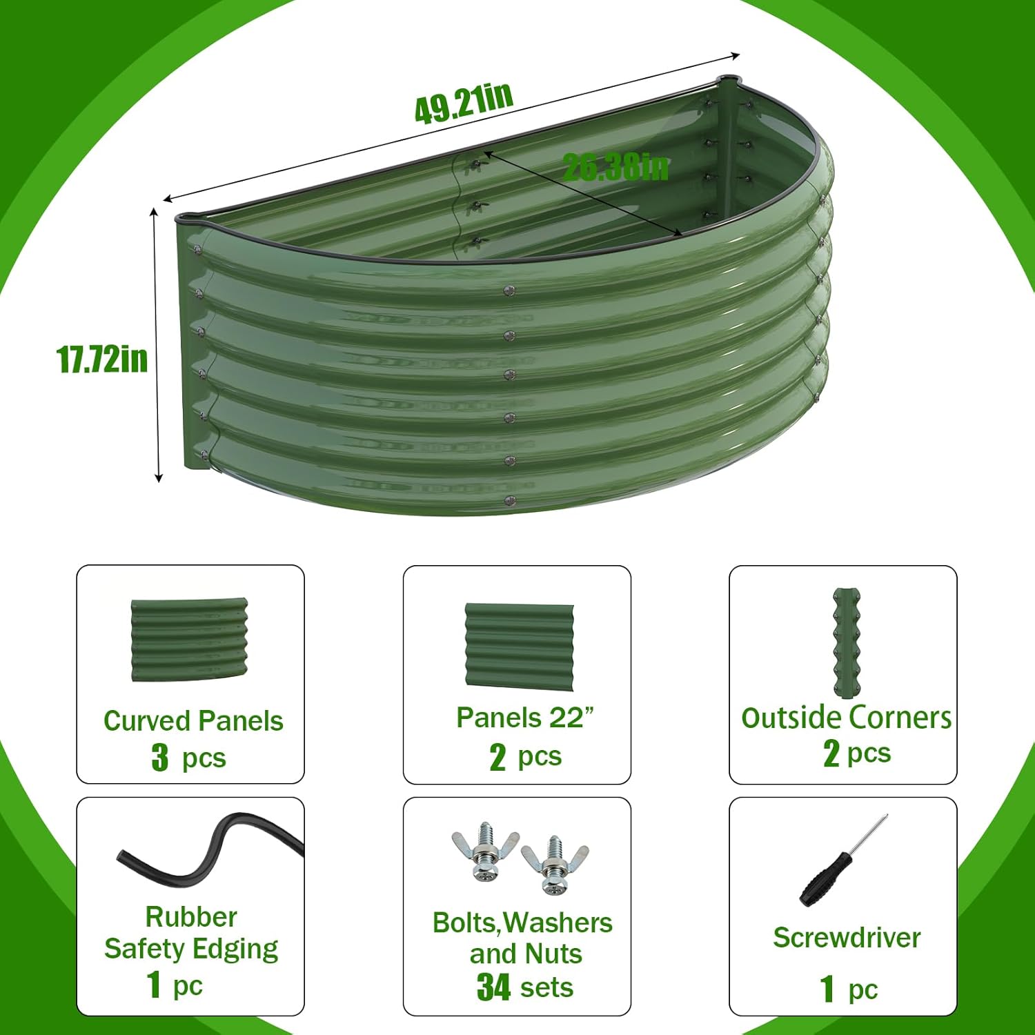 Galvanizli Yükseltilmiş Bahçe  - Planter Raised Metal incelemesi ve fiyatı