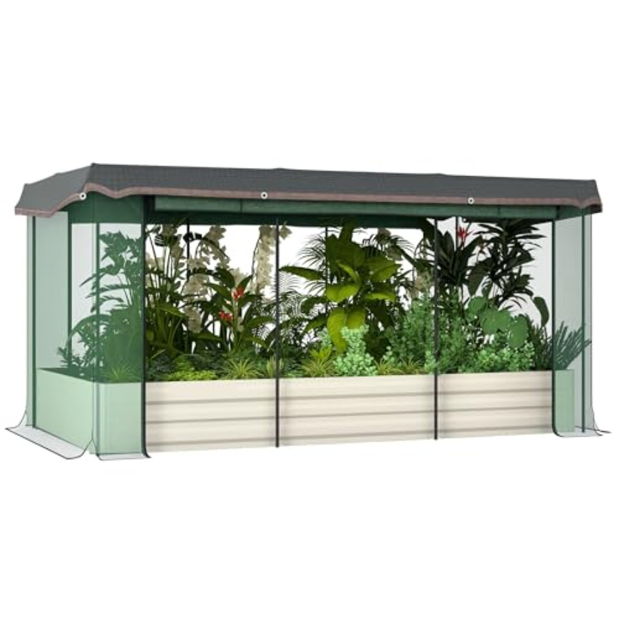 7,3 x 3,4 x 1 ft Galvanizli Yü - Planter Raised Metal incelemesi ve fiyatı