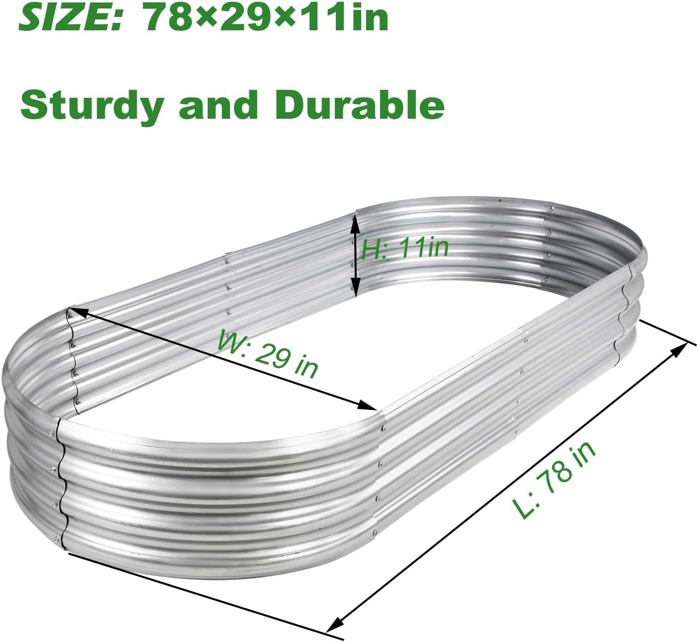 GRS Sertifikalı Galvanizli Dik - Planter Raised Metal incelemesi ve fiyatı