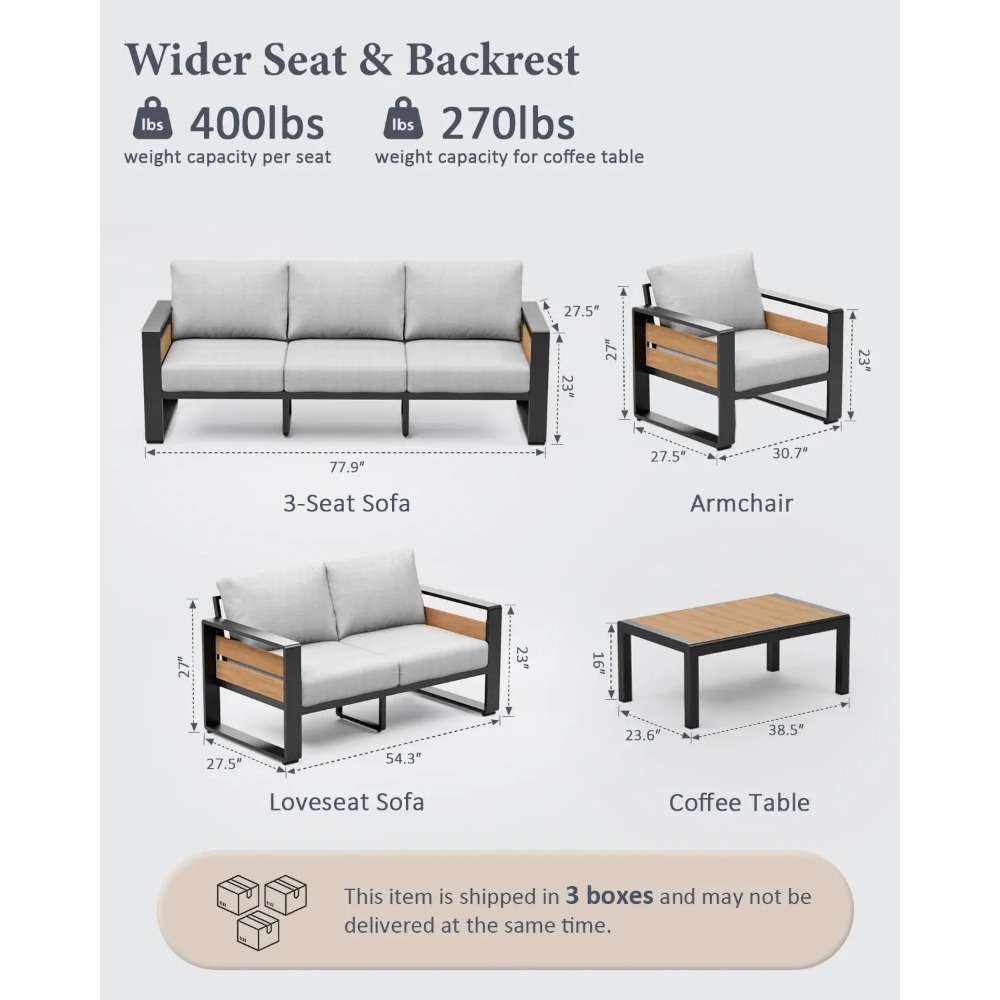 Alüminyum Dış Mekan Veranda Mo - Outdoor Furniture Lounge Set incelemesi ve fiyatı