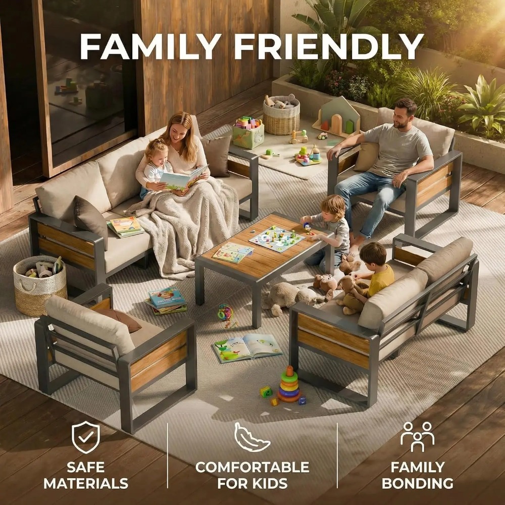 Alüminyum Dış Mekan Veranda Mo - Outdoor Furniture Lounge Set incelemesi ve fiyatı