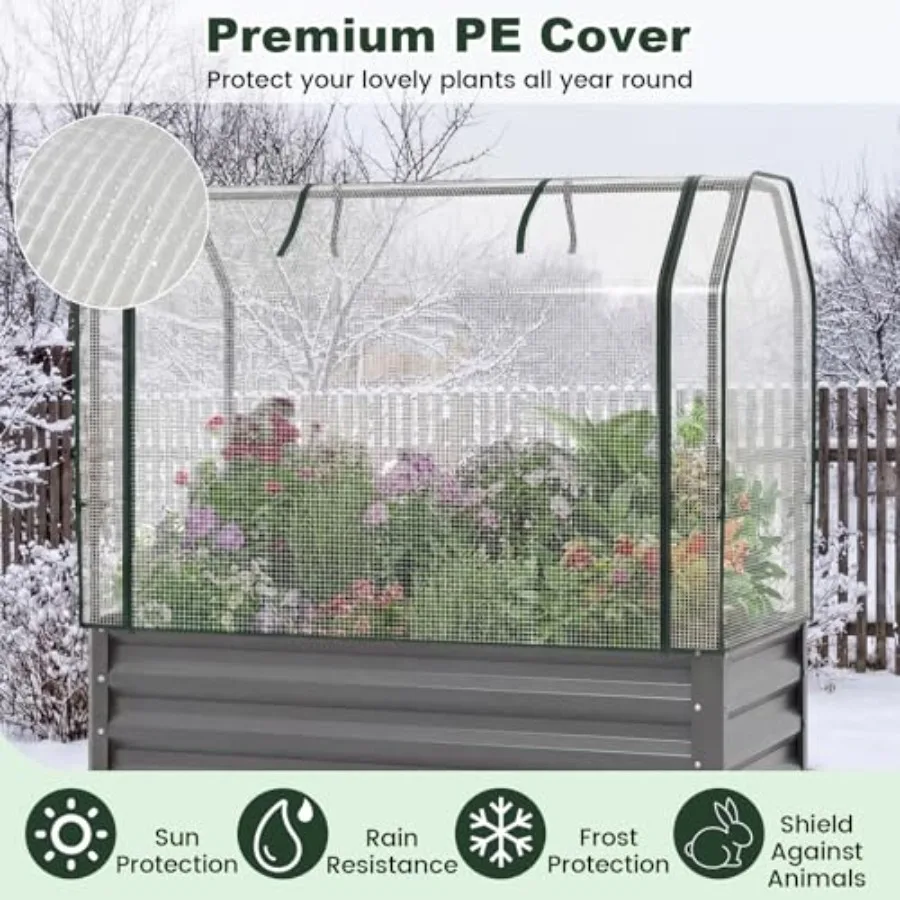 Ayaklı ve Sera Örtüsüyle Birli - Planter Raised Metal incelemesi ve fiyatı