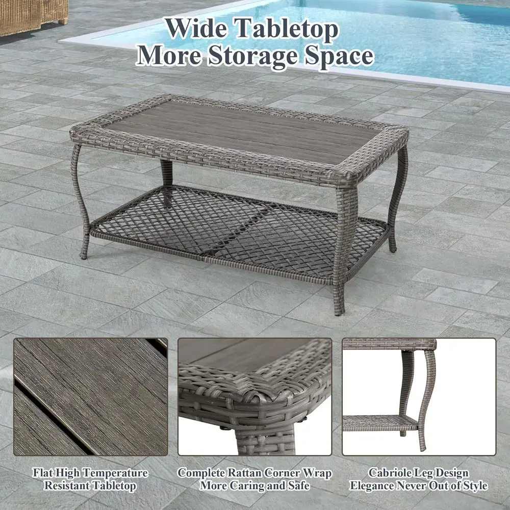6 Parçalı Gri Açık Hava Hasır  - Outdoor Furniture Lounge Set incelemesi ve fiyatı